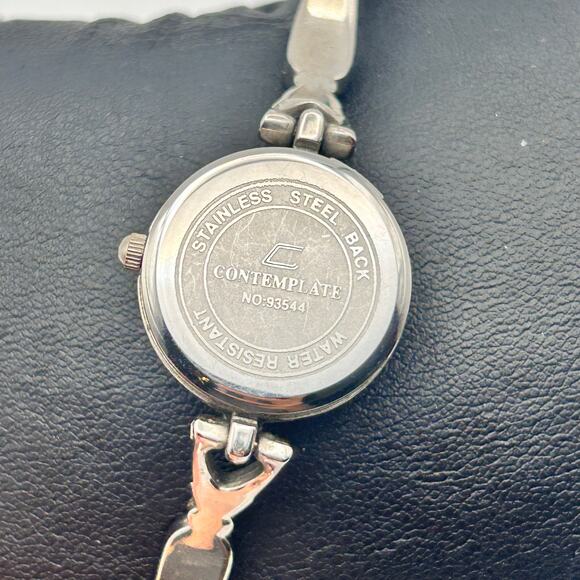 Contemplate Silver Tone Women’s Quartz Watch 21mm Working New Battery - Picture 8 of 9